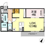 ラフィネ大門の間取り画像