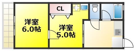 第一春美荘の間取り画像