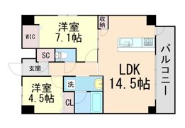 ル・クラージュ室町の間取り画像
