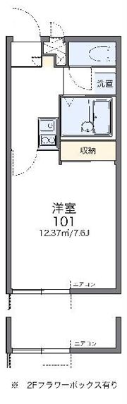 レオパレス朱鷺の間取り画像
