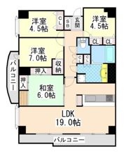 アーデンコート住吉川の間取り画像