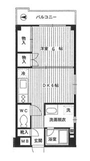 ミラコスタ中野(ミラコスタナカノ)の間取り画像