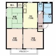 フローラMの間取り画像