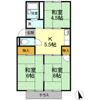 プレジール三宅 B棟の間取り画像
