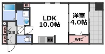 Grand Place谷町の間取り画像