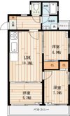 アーバンハイツキムラの間取り画像