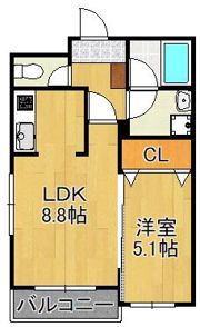 プレステージ森下の間取り画像