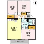 Green hills Ⅱの間取り画像