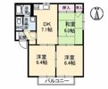 カトレアハイツ C棟の間取り画像
