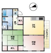 しろがねハイツの間取り画像