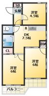 モンターニュ駒込の間取り画像