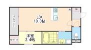 Louis Apartment 豊中蛍池 ウエストの間取り画像