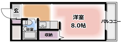 メゾンミハマの間取り画像