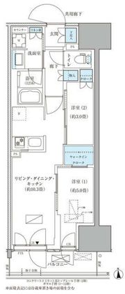 パークアクシス品川天王洲アイルの間取り画像