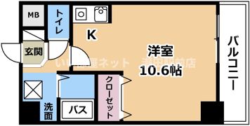 ミラージュ大津京の間取り画像