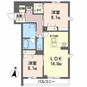Moana Garden 水前寺の間取り画像