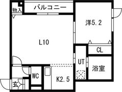 knowledge北光の間取り画像