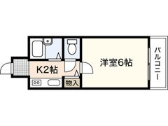 メルカード弐番館の間取り画像
