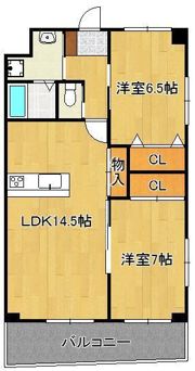 クレフォート皇后崎の間取り画像