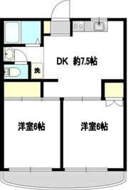 上の山ハイツ壱番館の間取り画像
