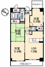 ドゥーミル東原の間取り画像