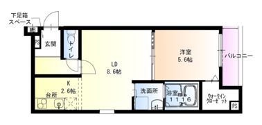 フジパレス池田石橋Ⅲ番館の間取り画像