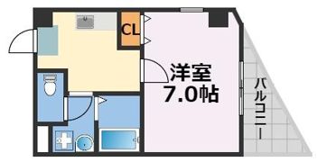 プレミアムAWAZA（旧ドエル立売堀）の間取り画像