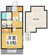 ブランドール冨士Ⅲの間取り画像