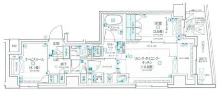 デュオステージ武蔵関の間取り画像