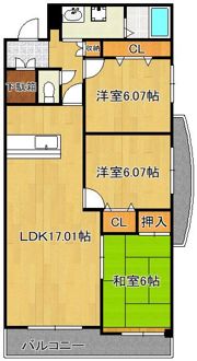 グラシューズ・エールの間取り画像