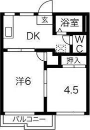 コーポグリーンⅡA・Bの間取り画像