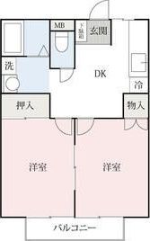 ルミネミワ2の間取り画像