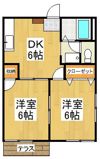 タウニーFⅡ Aの間取り画像