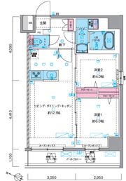 GENOVIA瑞江の間取り画像