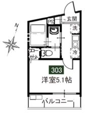 MELDIA桜区田島3丁目No．2の間取り画像