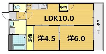 御陵レジデンスの間取り画像