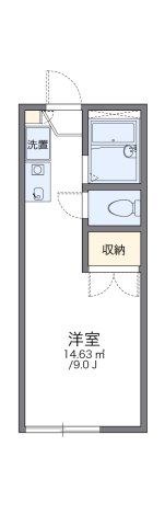 レオパレスグリーングラスの間取り画像