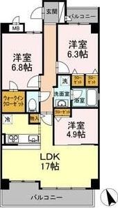 ラ・メゾン東山の間取り画像