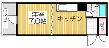 マンション西の間取り画像