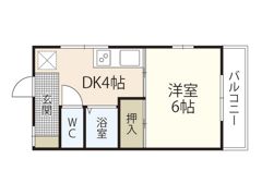 ハイツ松野の間取り画像