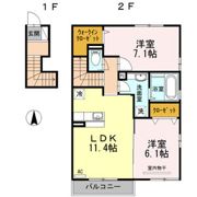 D-ROOM雪月花の間取り画像