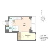 S-RESIDENCE北綾瀬awesomeの間取り画像