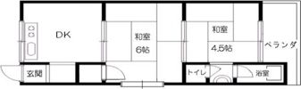 北条ハイムB棟の間取り画像