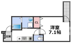 フジパレス長田ノースの間取り画像