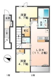 プレステージ 庭瀬の間取り画像