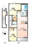 プレステージ 庭瀬の間取り画像