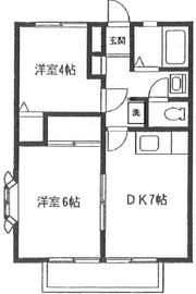 メゾンテヅカ Dの間取り画像