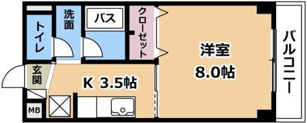 サープラス庄山Ⅰの間取り画像