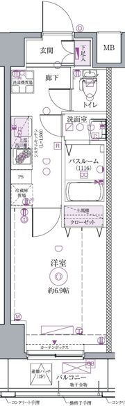 クレヴィスタ浅草の間取り画像