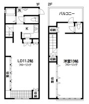 花小金井1丁目アパートの間取り画像